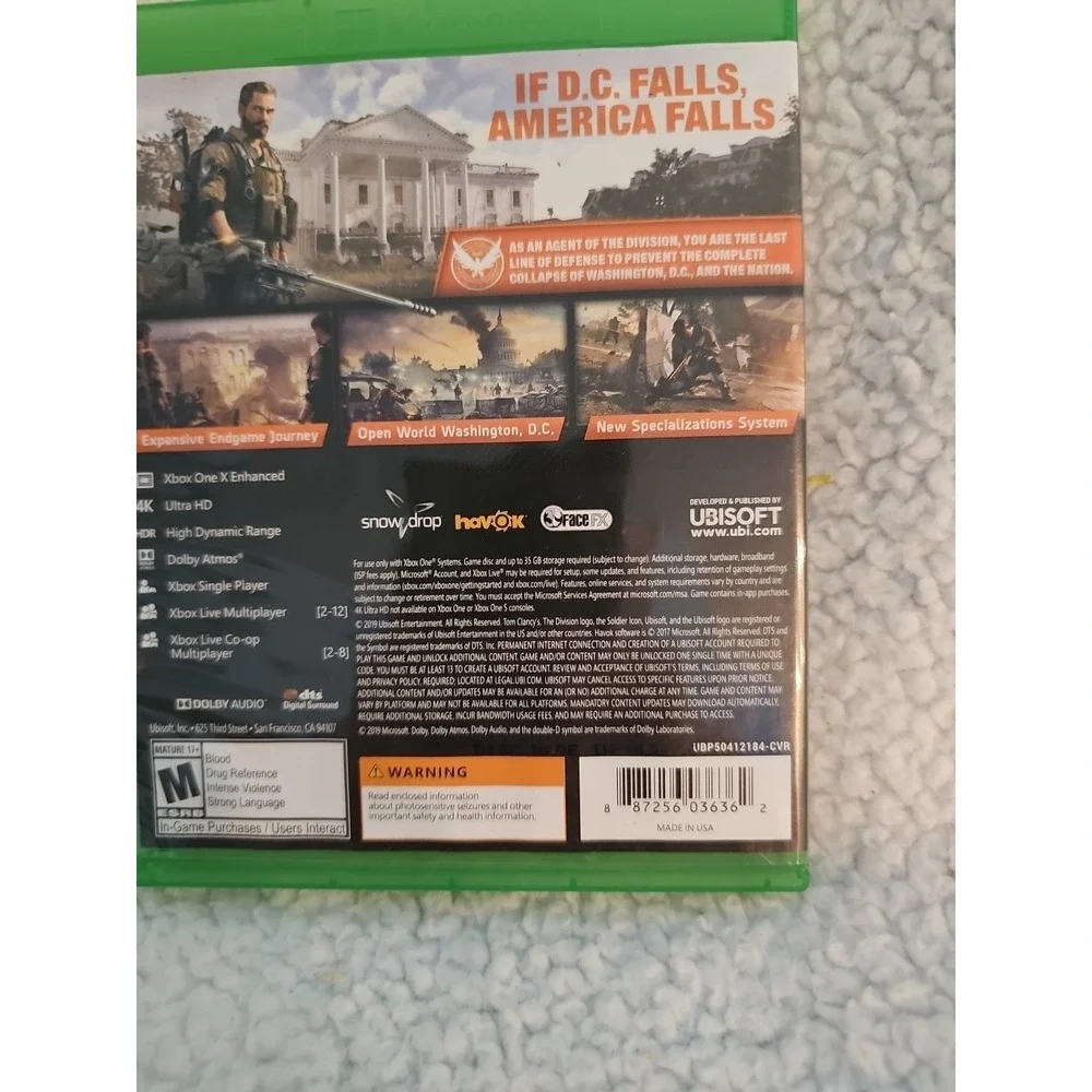 Tom Clancy's The Division 2 (Microsoft Xbox‎ One, 2019) Tested